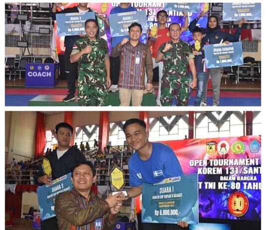 Sinergitas BI Sulut dan Korem 131/Santiago, Edukasi CBP Rupiah di Karate Open