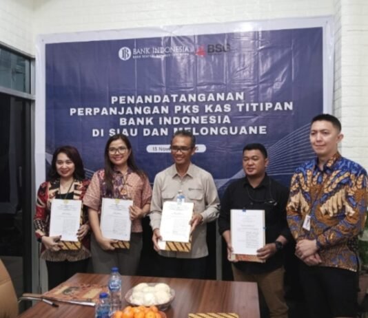 BI-BSG Perpanjang PKS Kas Titipan di Siau dan Melonguane