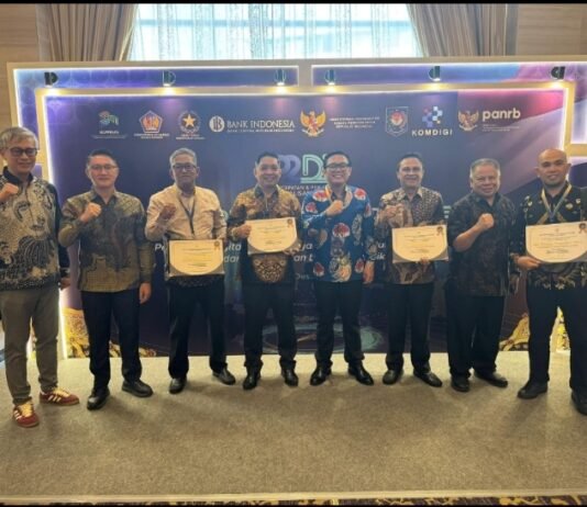 Terbaik Digitalisasi Transaksi Pemerintah Daerah, Tomohon Raih TP2DD Award 2025