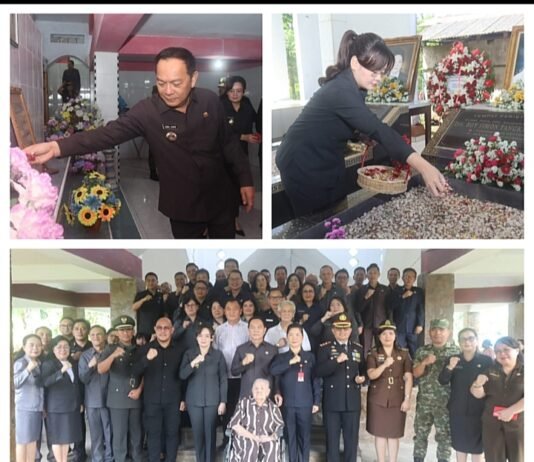 Rangkaian Peringatan HUT Kota Tomohon, Pemkot Ziarah ke Makam Mantan Walikota dan Bupati