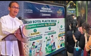 Program Hikmah BI, Tukar 5 Botol Plastik Bekas dengan Voucher Makan UMKM