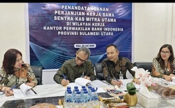 BI Gandeng Bank Mandiri dan BSG, Kerjasama SKM di Tiga Kabupaten Kepulauan Sulut