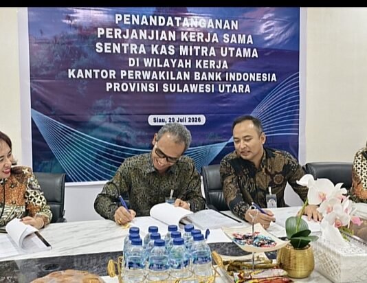 BI Gandeng Bank Mandiri dan BSG, Kerjasama SKM di Tiga Kabupaten Kepulauan Sulut