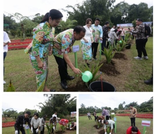Rangkaian TIFF 2026, Delegasi Sejumlah Negara Terlibat Menanam Bunga