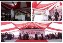 Upacara HUT RI Ke 81 di Tomohon Khidmat, Walikota Irup Kenaikan, Wawali Irup Penurunan