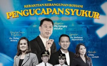 KKR Pengucapan Syukur di Tomohon, Momentum Bangun Spiritualitas dan Kebersamaan