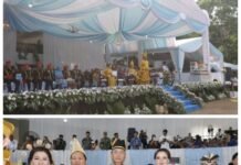 Hadiri Upacara, Caroll-Sendy Ikut Meriahkan HUT ke-62 Provinsi Sulut