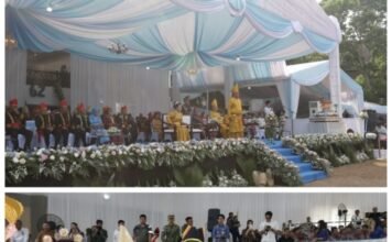Hadiri Upacara, Caroll-Sendy Ikut Meriahkan HUT ke-62 Provinsi Sulut
