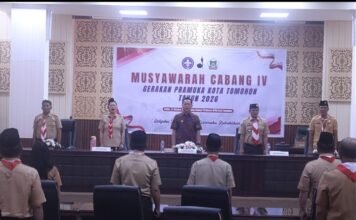 Wali Kota Dorong Gerakan Pramuka Kwarcab Tomohon Ciptakan Event Tunjang Sektor Pariwisata