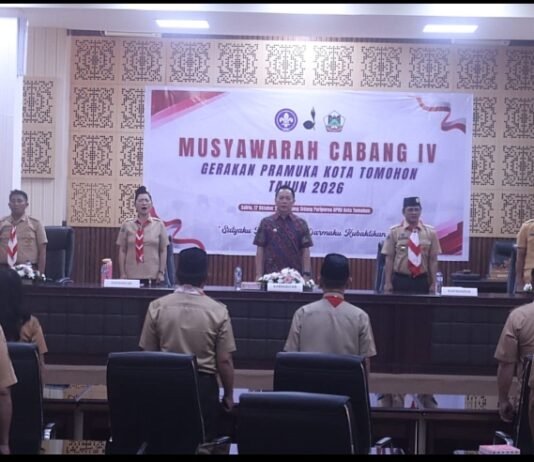 Wali Kota Dorong Gerakan Pramuka Kwarcab Tomohon Ciptakan Event Tunjang Sektor Pariwisata