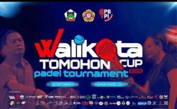 Dibuka Wali Kota, Tomohon Cup Padel 2026 Siap Bergulir